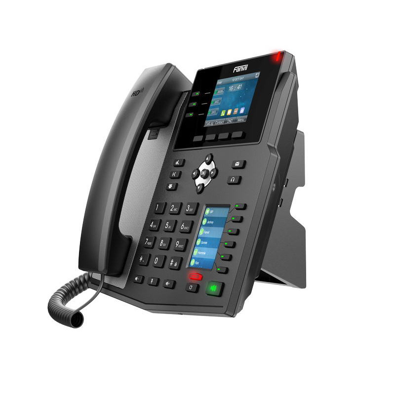 Fanvil X4U SIP telefón 2,8"bar.disp. + 2,4" disp., 12SIP, 3link.tl., 30DSS hr., dual Gbit