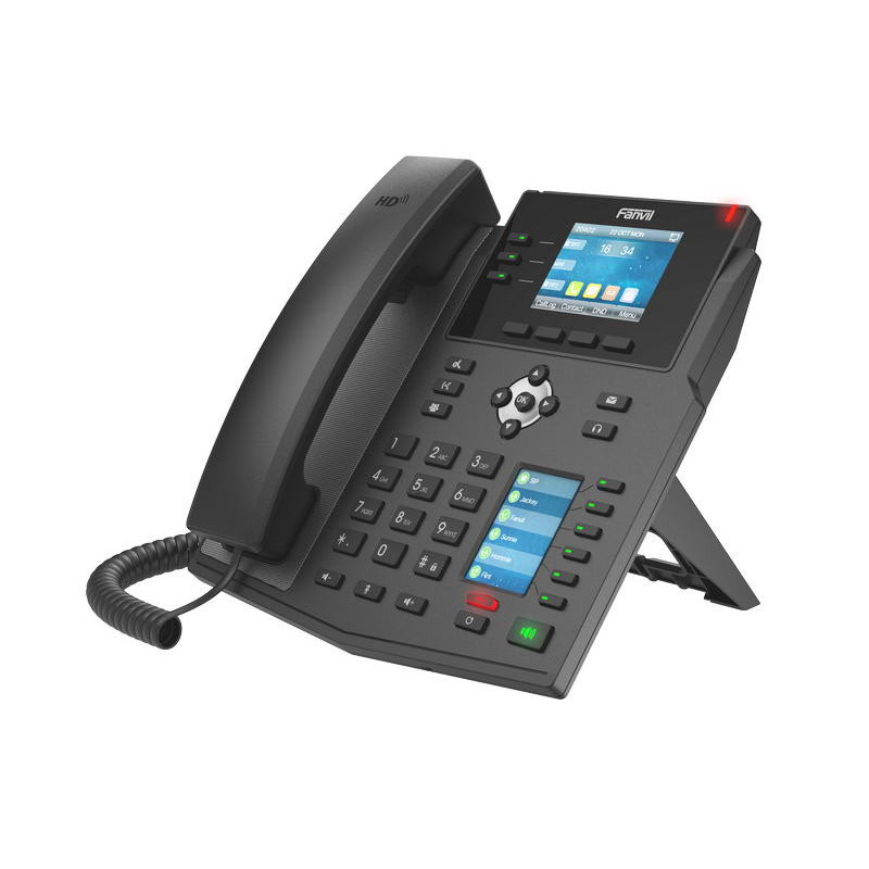 Fanvil X4U SIP telefón 2,8"bar.disp. + 2,4" disp., 12SIP, 3link.tl., 30DSS hr., dual Gbit