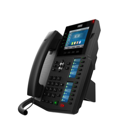 Fanvil X6U SIP telefón, 4.3" bar. disp.+2 prid. disp., 20 SIP, 5link. hr., 60 DSS hr., BT, dual Gbit