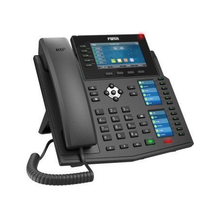 Fanvil X6U SIP telefón, 4.3" bar. disp.+2 prid. disp., 20 SIP, 5link. hr., 60 DSS hr., BT, dual Gbit