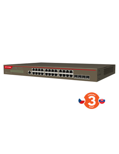 Tenda IP-COM G5328X Cloud L3 Managed 10G Switch, 24x 1GB RJ45, 4x 10G SFP+, Rackmonut