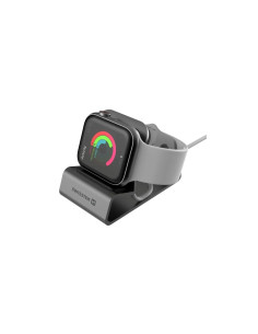 SW HLINÍKOVÝ STOJANČEK PRO iWATCH ŠEDÝ