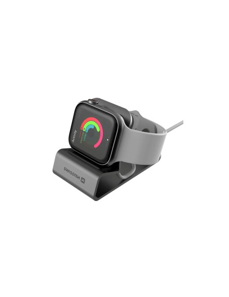 SW HLINÍKOVÝ STOJANČEK PRO iWATCH ŠEDÝ