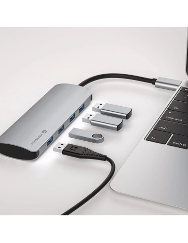 SW USB-C HUB 4-IN-1 (4x USB 3.0) - HLINÍK