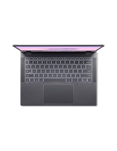 Acer Chromebook Plus 514/CB514-5HT-503H/5-120U/14"/WUXGA/T/16GB/256GB SSD/UHD/Chrome/Gray/2R