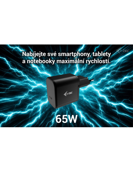 i-tec 65W USB-C Power Delivery GaN Charger