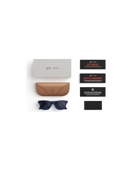 Meta Ray-Ban Gen2 Wayfarer, Shiny Cosmic Blue/Clear/SapphireTransitions (Large)