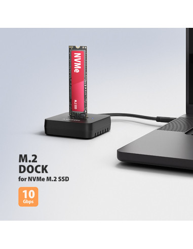 AXAGON ADSA-M2C11L, USB-C 10Gbps dokovacia stanica pre 1× M.2 NVMe SSD