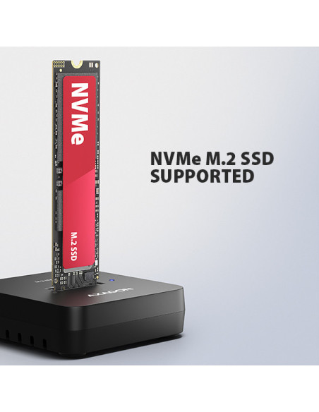 AXAGON ADSA-M2C11L, USB-C 10Gbps dokovacia stanica pre 1× M.2 NVMe SSD