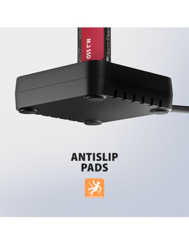AXAGON ADSA-M2C11L, USB-C 10Gbps dokovacia stanica pre 1× M.2 NVMe SSD