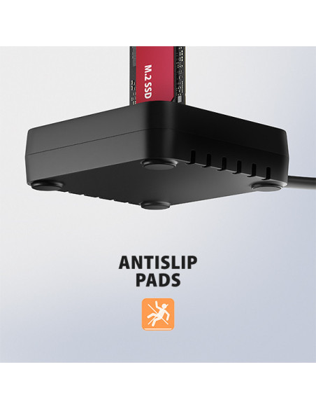 AXAGON ADSA-M2C11L, USB-C 10Gbps dokovacia stanica pre 1× M.2 NVMe SSD