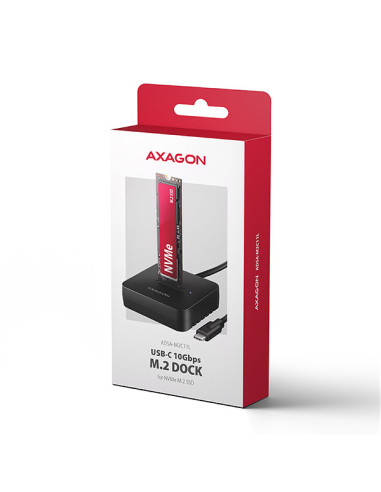 AXAGON ADSA-M2C11L, USB-C 10Gbps dokovacia stanica pre 1× M.2 NVMe SSD