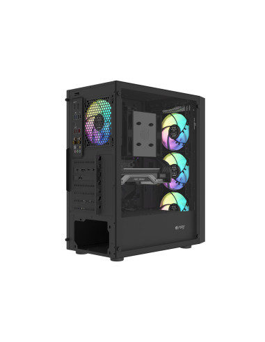 PC skriňa Fury SHOBO SH8F, ARGB, Midi Tower, Čierna