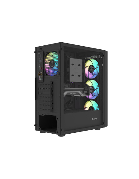 PC skriňa Fury SHOBO SH8F, ARGB, Midi Tower, Čierna