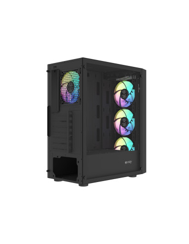 PC skriňa Fury SHOBO SH8F, ARGB, Midi Tower, Čierna