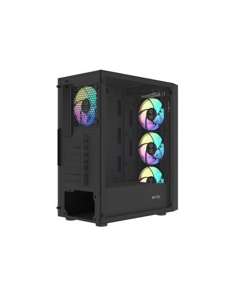 PC skriňa Fury SHOBO SH8F, ARGB, Midi Tower, Čierna