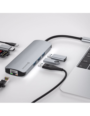 SW USB-C HUB 8-IN-1 - HLINÍK