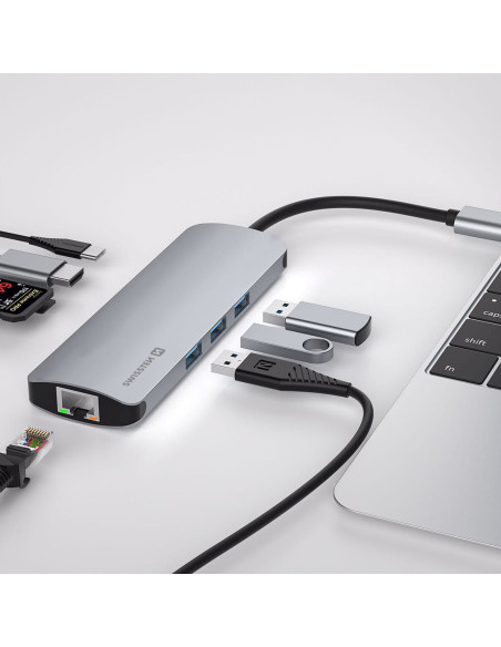 SW USB-C HUB 8-IN-1 - HLINÍK
