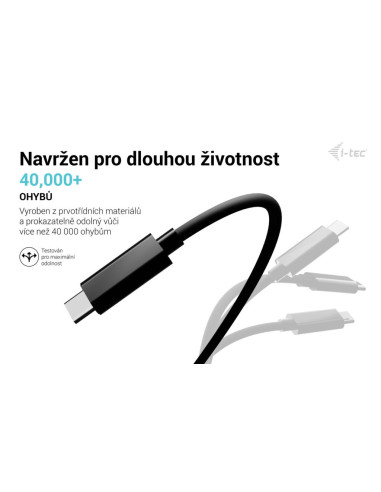 i-tec USB-C PD Charging Cable 1.8m