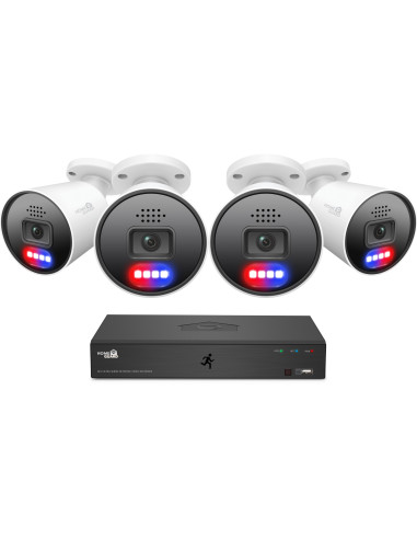 iGET HGNVK88604 - Kamerový MegaHD 6K PoE SMART set, 8CH NVR + 4xIP 6K kamera, zvuk, AI detekcia