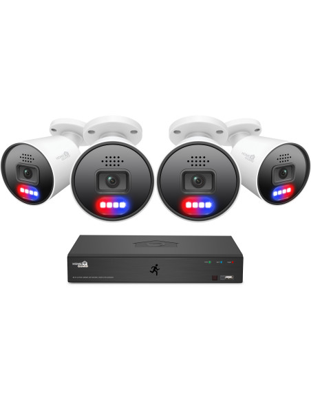 iGET HGNVK88604 - Kamerový MegaHD 6K PoE SMART set, 8CH NVR + 4xIP 6K kamera, zvuk, AI detekcia