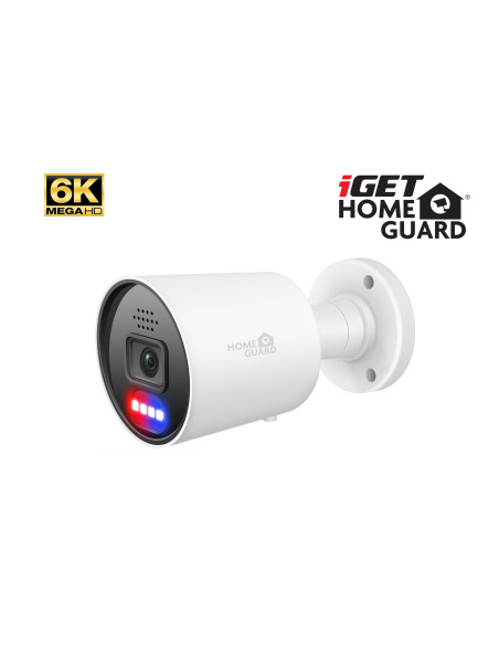 iGET HGNHK942CAM - MegaHD 6K PoE IP kamera, SMART AI detekcia, IP67, zvuk, nočný prísvit 40m, ONVIF