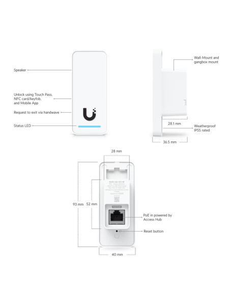 Ubiquiti UA-G3- SK-Elevator - UniFi Access G3 Elevator Štart Kit