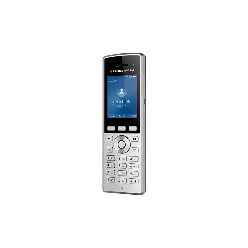 Grandstream WP822 SIP WiFi telefón, 2,4" bar. displ., 2SIP úč., BT, 3,5 mm jack, Micro USB, Handover