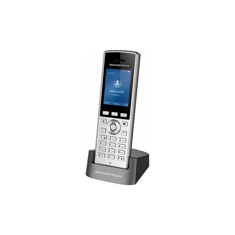 Grandstream WP822 SIP WiFi telefón, 2,4" bar. displ., 2SIP úč., BT, 3,5 mm jack, Micro USB, Handover