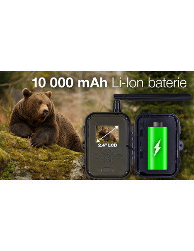 EVOLVEO StrongVision PRE 4G, fotopasca & bezpečnostná kamera, 4G LTE, cloud, 10.000mAh