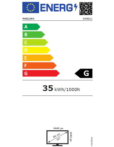 Philips/345B1C/00/34"/VA/3440x1440/100Hz/5ms/Black/3R
