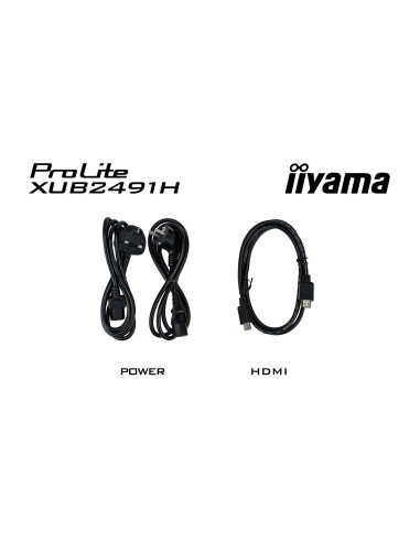 iiyama ProLite/XUB2491H-B1/23,8"/IPS/FHD/100Hz/0,5ms/Black/3R