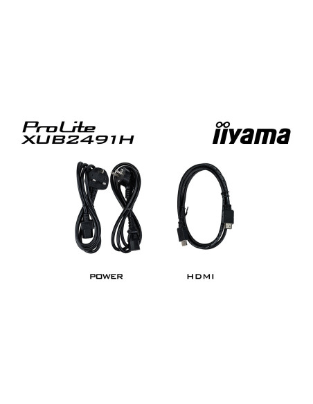 iiyama ProLite/XUB2491H-B1/23,8"/IPS/FHD/100Hz/0,5ms/Black/3R