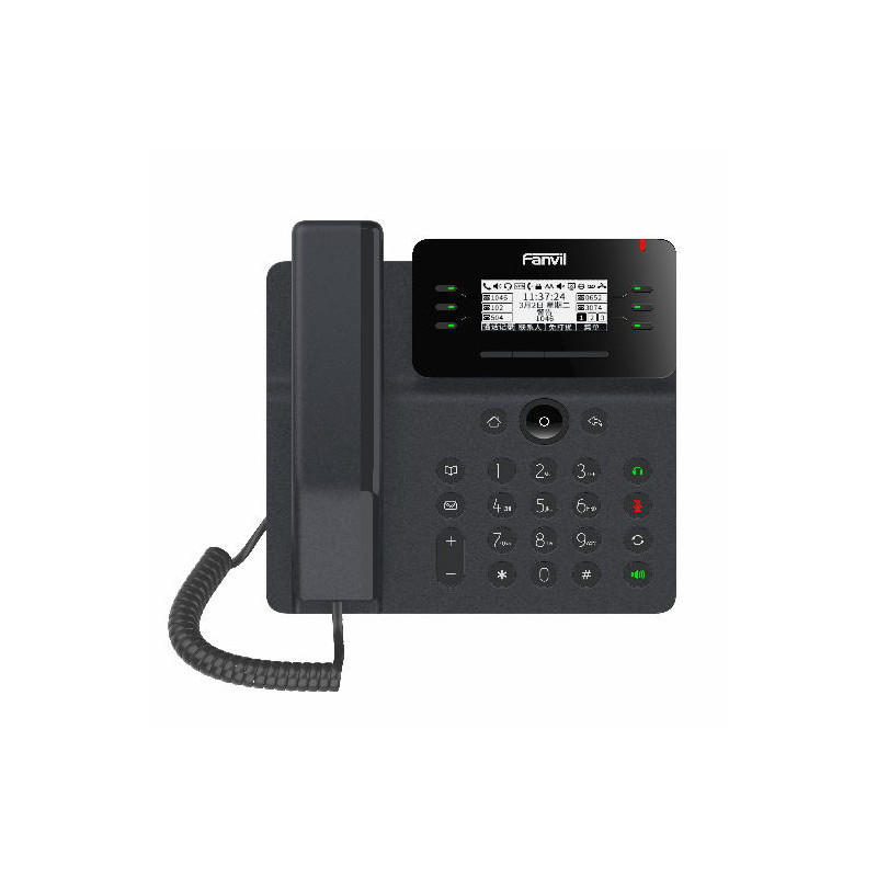 Fanvil V62 SIP telefón, 2,7" podsv.disp., 6SIP, 15DSS hr., USB, dual Gbit, PoE