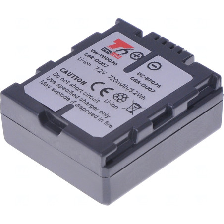 Batéria T6 power Panasonic VW-VBD070, CGA-DU07, CGR-DU07, Hitachi DZ-BP07S, 720mAh, 5,2Wh