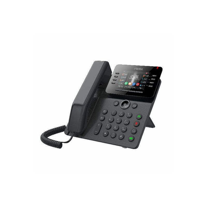 Fanvil V64 SIP telefón, 3,5" bar.disp., 12SIP, 21DSS hr., WiFi, BT, dual Gbit, PoE
