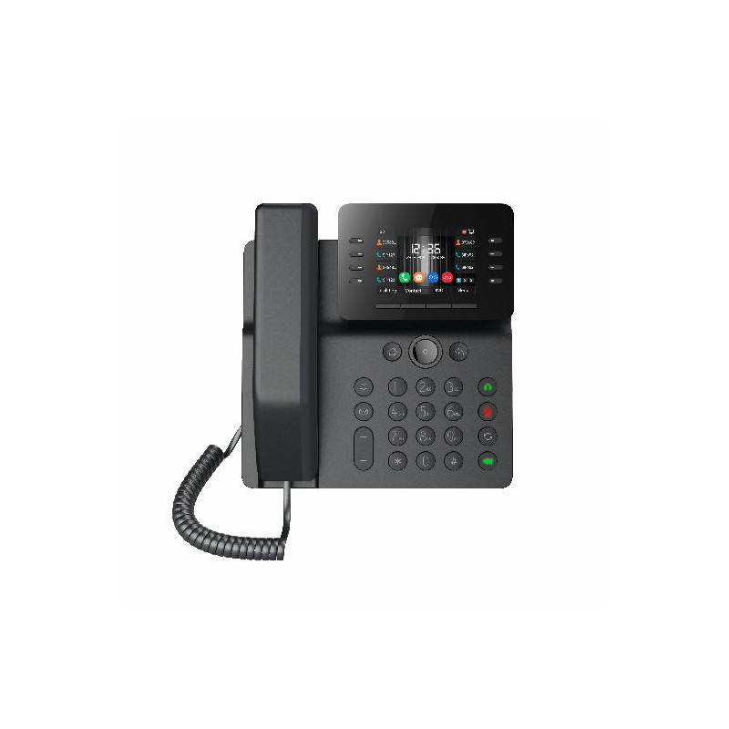 Fanvil V64 SIP telefón, 3,5" bar.disp., 12SIP, 21DSS hr., WiFi, BT, dual Gbit, PoE