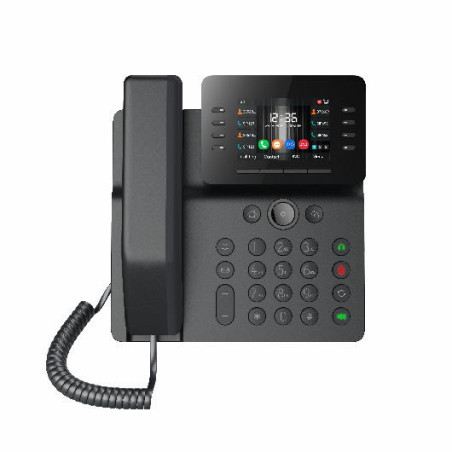 Fanvil V64 SIP telefón, 3,5" bar.disp., 12SIP, 21DSS hr., WiFi, BT, dual Gbit, PoE