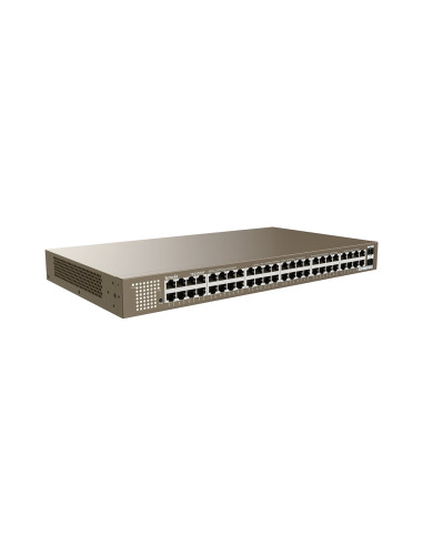 Tenda TEG1050F 48x Gigabit so SFP, 48x RJ45 + 2x SFP, Fanless - bez ventilátorov, Rackmount, VLAN, 6kV