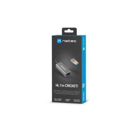 NATEC CRICKET externý Ethernet sieťová karta USB 3.0 1X RJ45 1GB kábel