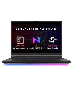 ASUS ROG Strix SCAR 18/G835LXG-TQ468WZ + ADAPTER/U9-290HXP/18"/4K/64GB/1TB/RTX 5090/W11H/Black/2R