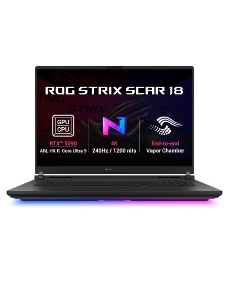 ASUS ROG Strix SCAR 18/G835LXG-TQ468WZ + ADAPTER/U9-290HXP/18"/4K/64GB/1TB/RTX 5090/W11H/Black/2R