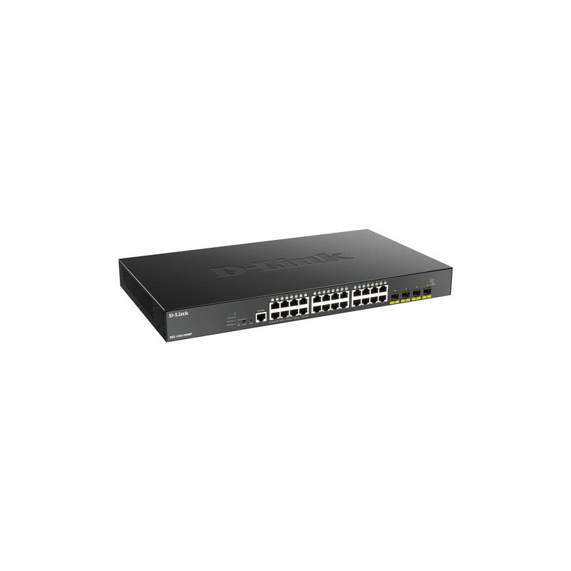 D-Link DGS-1250-28XMP/E 24-port Gigabit PoE Smart Managed Switch with 4x 10G SFP+ ports, 370Watts