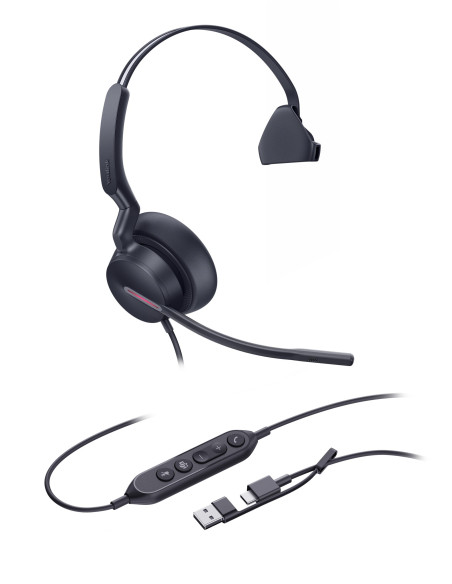 Yealink UH46 Mono USB-C/A, náhlavná súprava