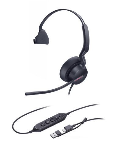 Yealink UH46 Mono USB-C/A, náhlavná súprava