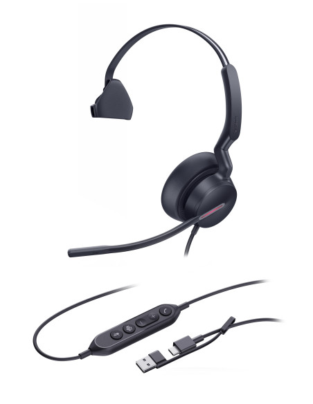 Yealink UH46 Mono USB-C/A, náhlavná súprava