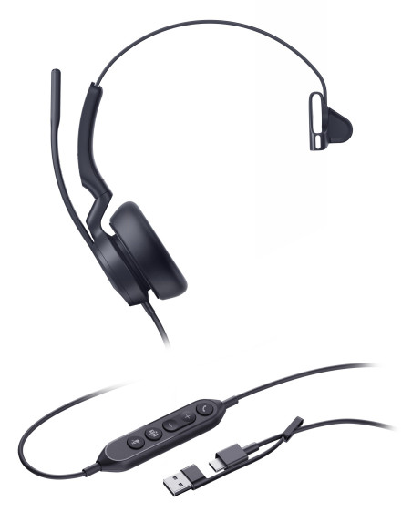 Yealink UH46 Mono USB-C/A, náhlavná súprava