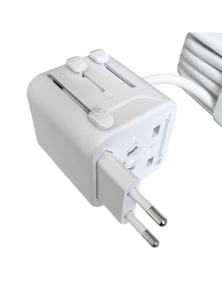 Cestovná predlžovacia zásuvka Viking PQ30/2x AC/2xUSB-C PD/1xUSB-A QC/viac ako 200 krajín