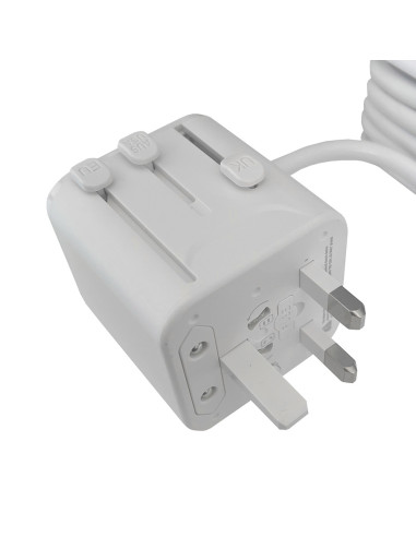 Cestovná predlžovacia zásuvka Viking PQ30/2x AC/2xUSB-C PD/1xUSB-A QC/viac ako 200 krajín