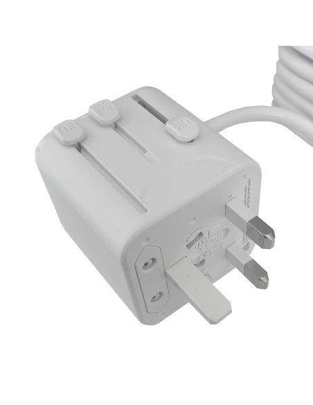 Cestovná predlžovacia zásuvka Viking PQ30/2x AC/2xUSB-C PD/1xUSB-A QC/viac ako 200 krajín